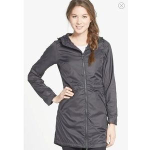 North Face | "Rissy" Gray Long Windbreaker
